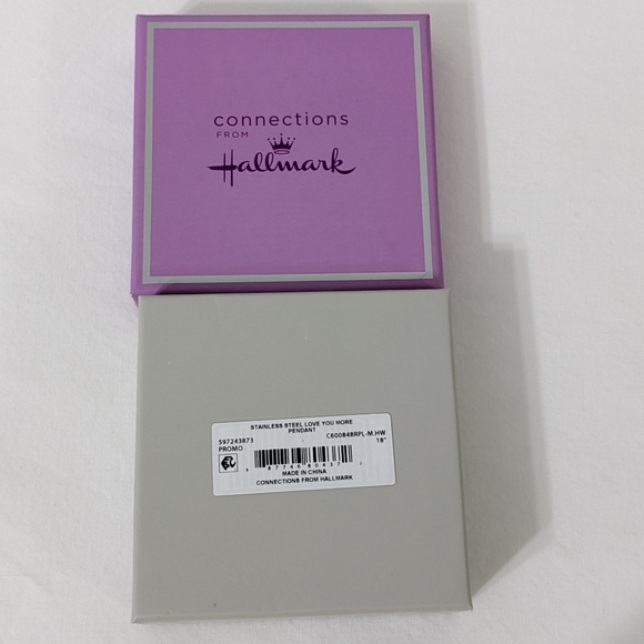 Stainless Steel Love You More Pendant Necklace, New - Picture 4 of 4